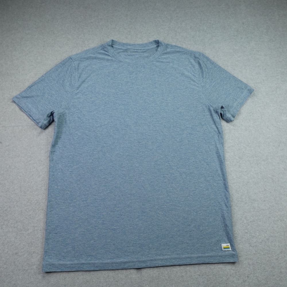 Vuori T Shirt Mens M Blue Heather Strato Tech Tee Athletic Performance